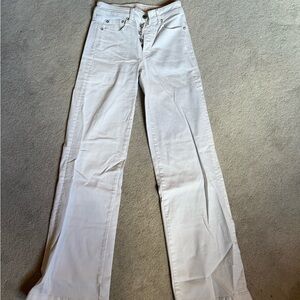 American Eagle Outfitters Crisp White Wide Leg Jeans